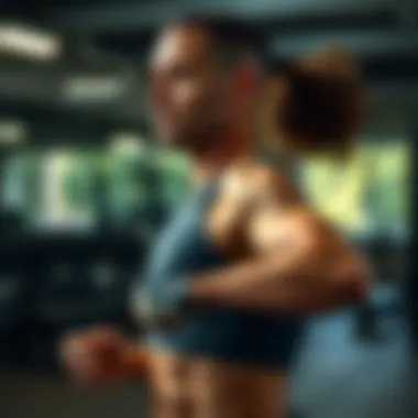 Athlete wearing Nike TC 7900 during an intense workout session