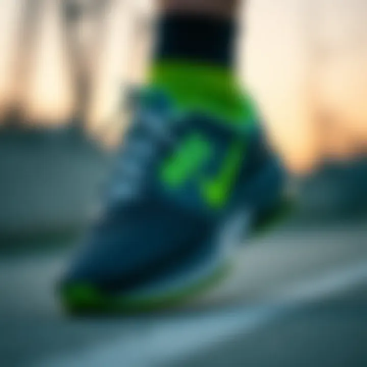 Close-up of Nike TC 7900 showcasing its unique design features