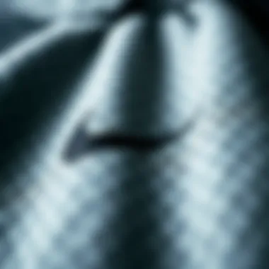 Close-up of Nike Tech Fleece fabric showcasing its unique texture and quality