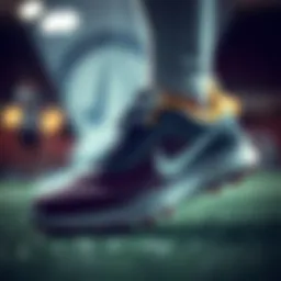 Close-up view of Nike turf shoes showcasing innovative design