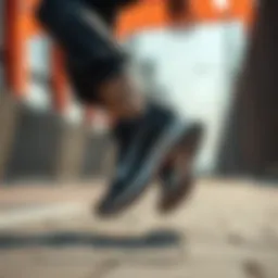 Dynamic running scene showcasing Nike Zoom shoes in action