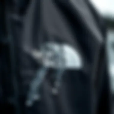 Waterproof Features of Gore-Tex Fabric Close-up of Gore-Tex fabric highlighting its waterproof features