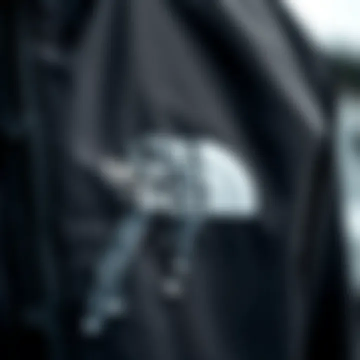 Waterproof Features of Gore-Tex Fabric Close-up of Gore-Tex fabric highlighting its waterproof features