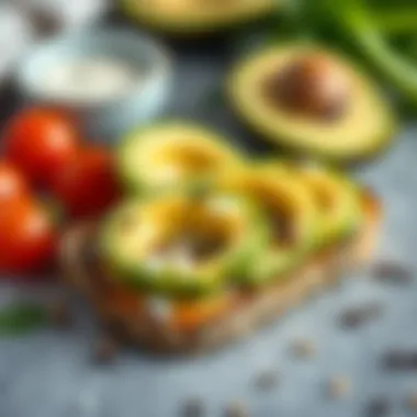 Avocado spread on toast symbolizing healthy fats
