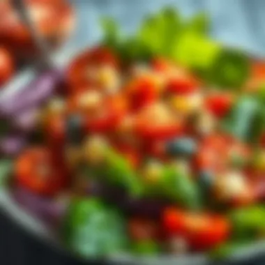 A vibrant salad demonstrating Omega 3 in various ingredients