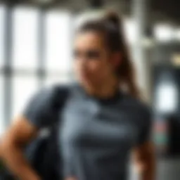 Stylish outfit showcasing wide shoulders