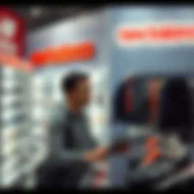 A person browsing an online store for New Balance products