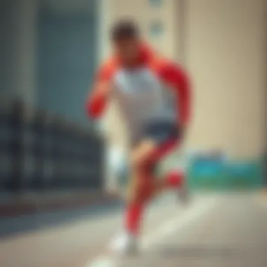 Athlete showcasing agility with Puma Future Halı Saha