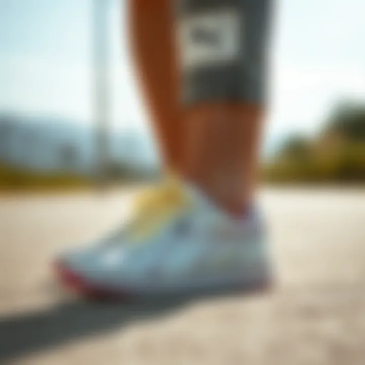 Puma shoes paired with casual summer attire