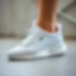 Elegant white Puma sneakers design showcasing unique styling