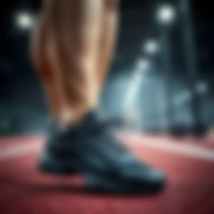 Dynamic black Reebok footwear designed for athletic performance