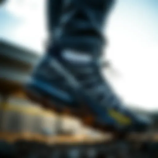 Dynamic view of Salomon Alphacross 4 showcasing its unique design features