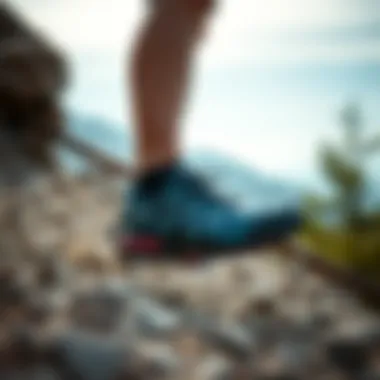 Performance in Action: Salomon Alphacross 4 Outdoors Action shot of Salomon Alphacross 4 in a rugged outdoor environment