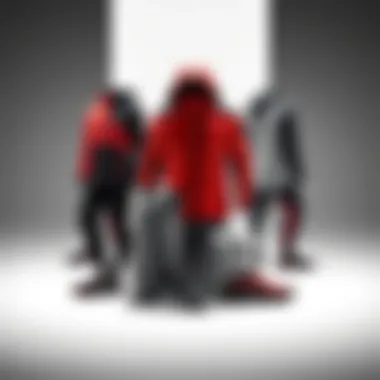 Stylish arrangement of various Salomon sportswear items highlighting fashion trends