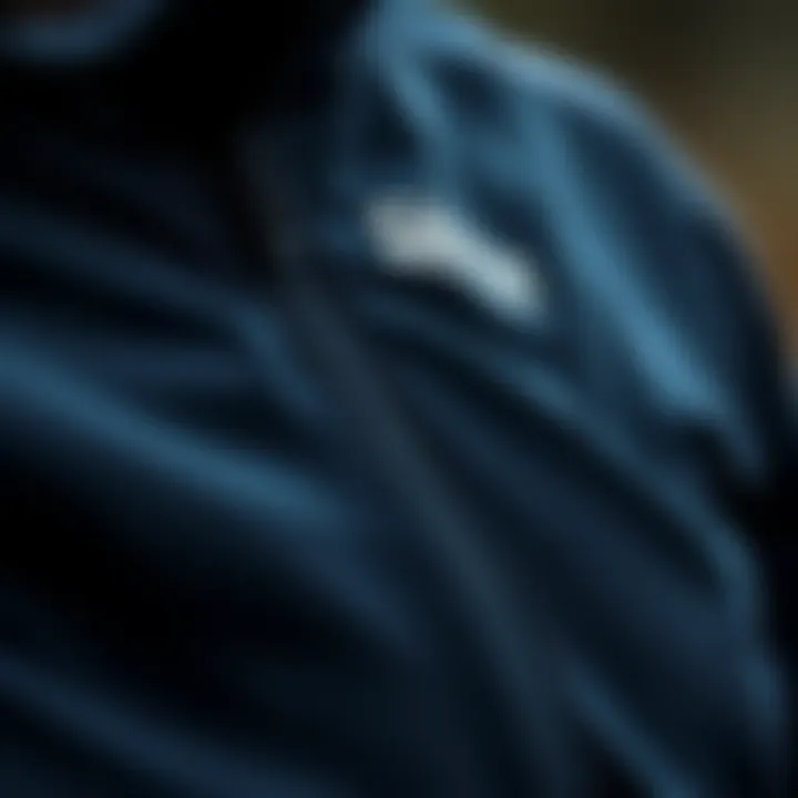 Close-up of Salomon sportswear detailing the blend of functionality and style