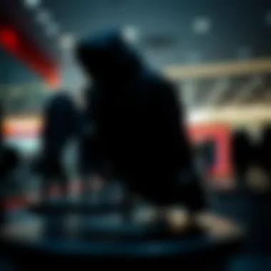 Elegant black Nike sportswear on display