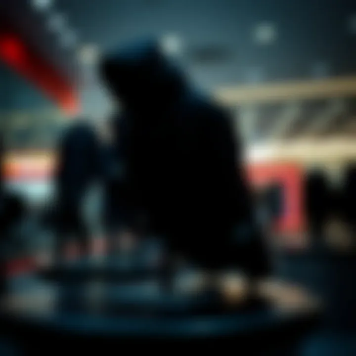 Elegant black Nike sportswear on display