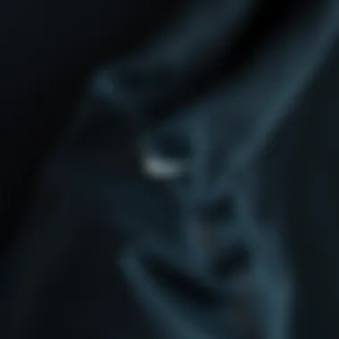 Close-up of black Nike fabric showcasing quality