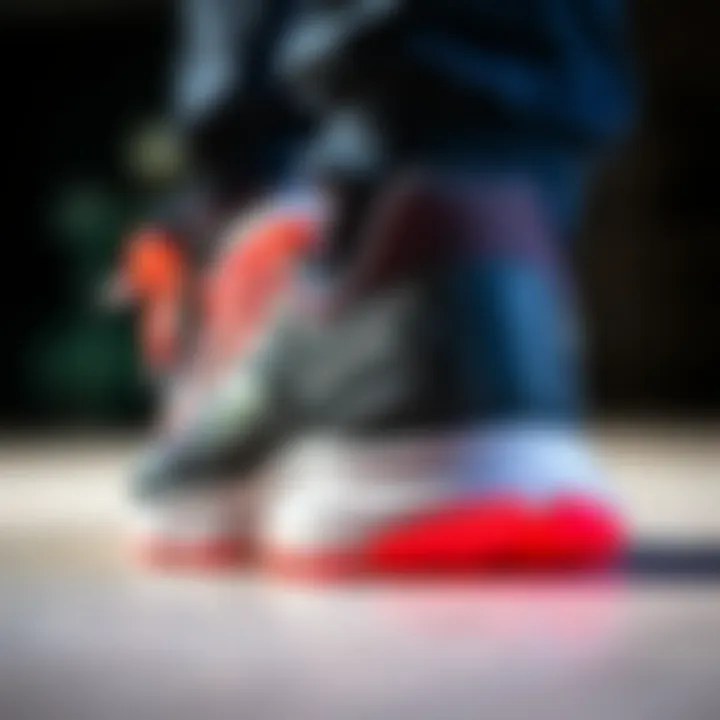 Close-up of Skecher D Lites showcasing design details