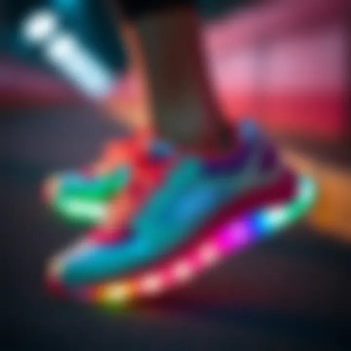 Stylish Skechers S-Lights showcasing vibrant colors