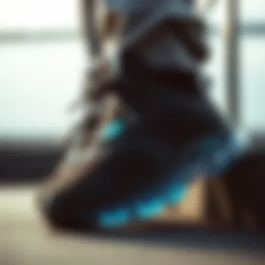 Close-up of Skechers S-Lights features and technology