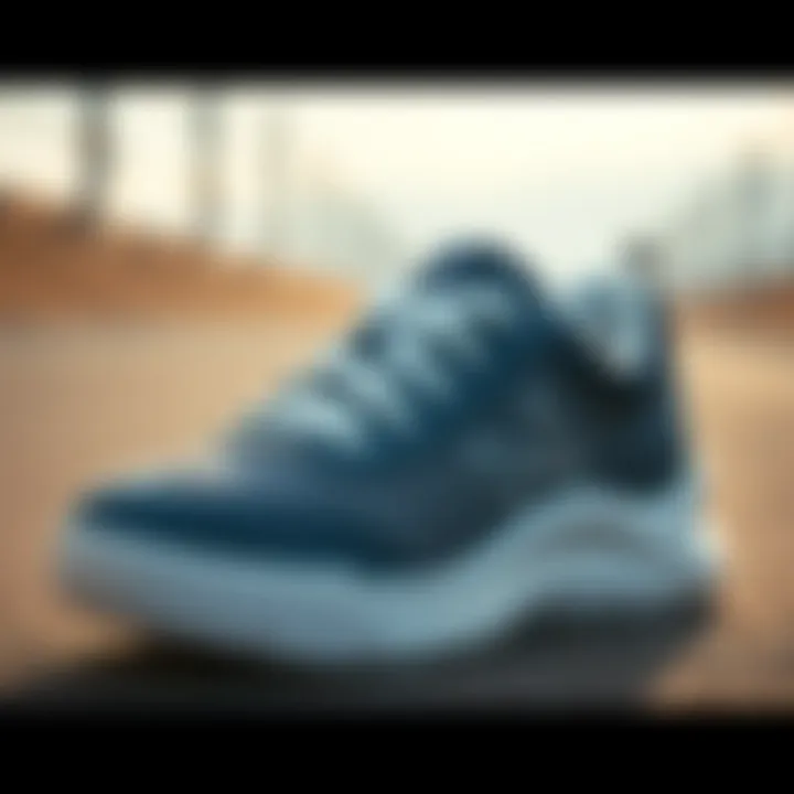 Close-up of the sneaker's texture emphasizing quality and comfort