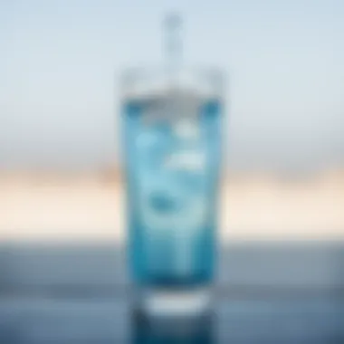 Close-up of a refreshing glass of water