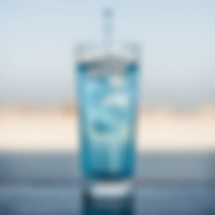 Close-up of a refreshing glass of water