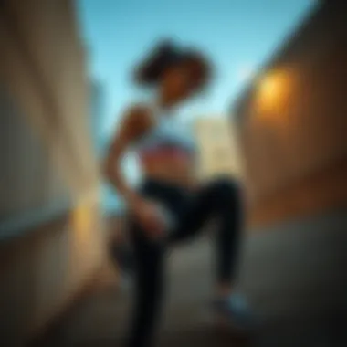 Stylish activewear for stair climbing activities