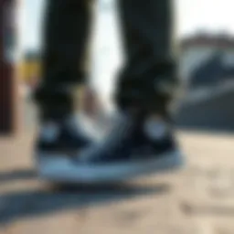 Diverse styles of Converse sneakers in urban settings