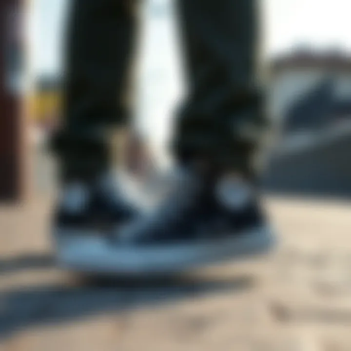 Diverse styles of Converse sneakers in urban settings