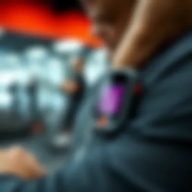 Pulse measurement device in use