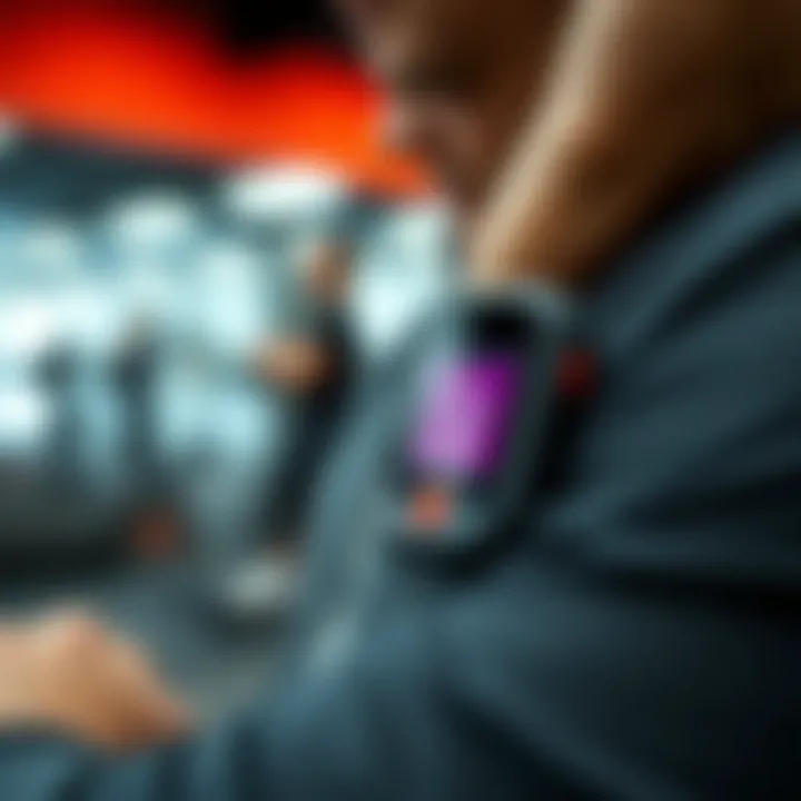 Pulse measurement device in use