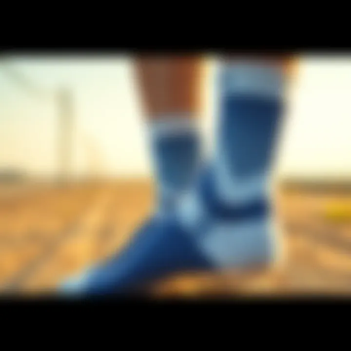 Everyday scenarios highlighting the comfort of sports socks