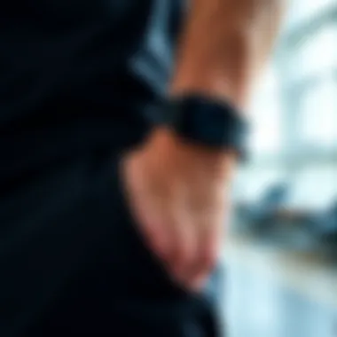 A stylish sports bracelet showcasing modern design elements.