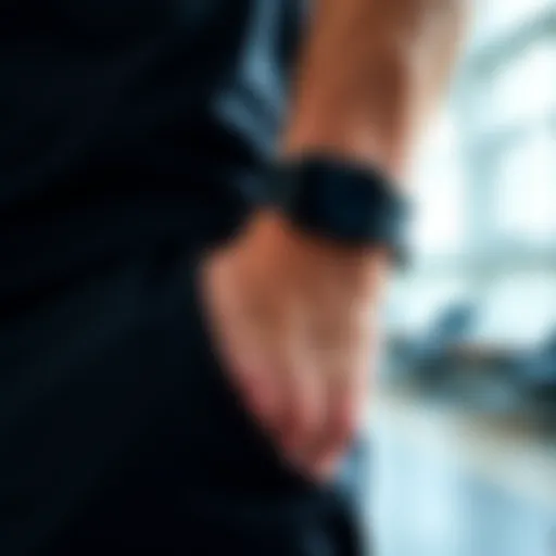 A stylish sports bracelet showcasing modern design elements.