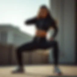 Dynamic athletic outfit showcasing cutting-edge design