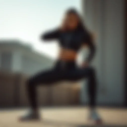 Dynamic athletic outfit showcasing cutting-edge design