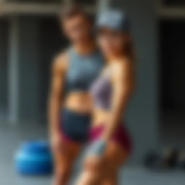 Stylish sportswear paired with calisthenics gear