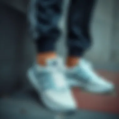 Stylish outfit paired with Adidas running shoes