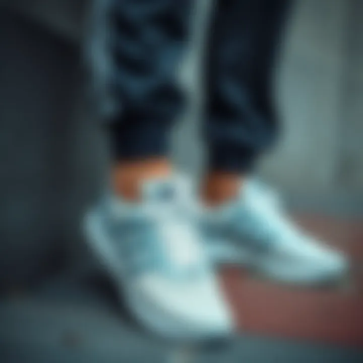 Stylish outfit paired with Adidas running shoes