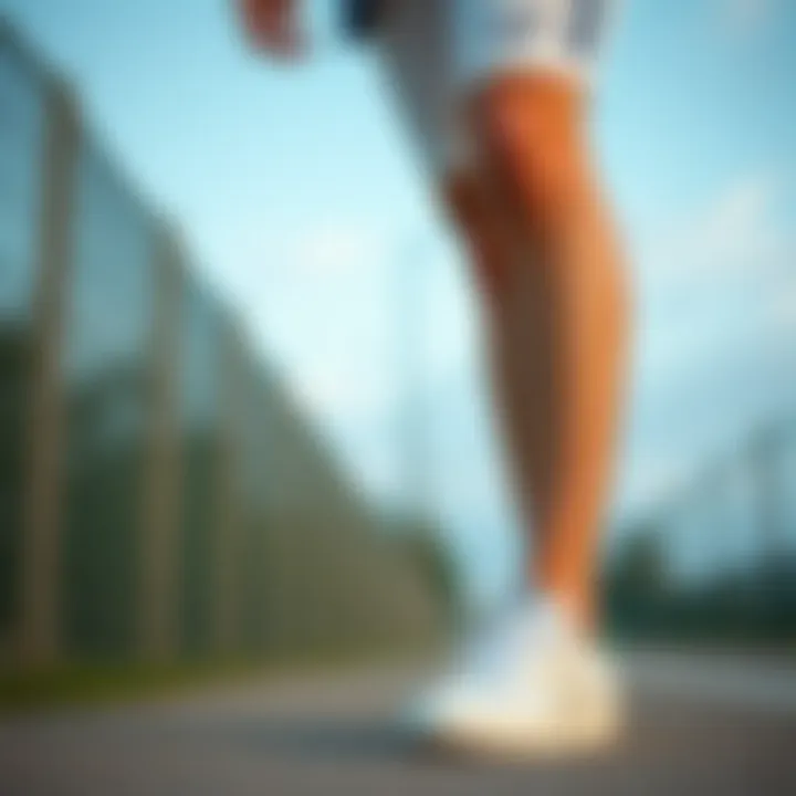 Stylish outfit paired with Hummel white sneakers