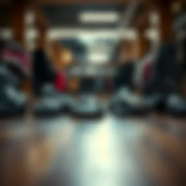 Stylish sandals displayed on a wooden floor