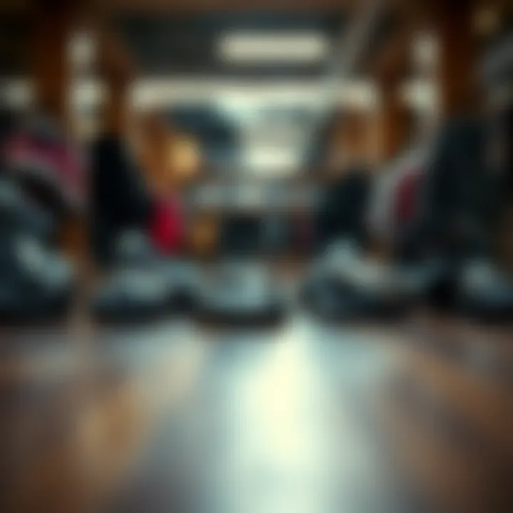 Stylish sandals displayed on a wooden floor