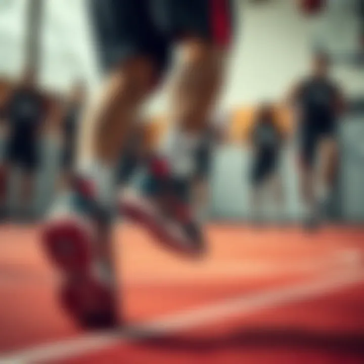 Group of athletes training in Superstep basketball shoes, emphasizing performance