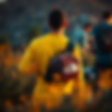 Versatile use of North Face shoulder bags in various activities