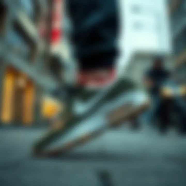 Trendyol showcasing Nike TC 7900 in a dynamic urban environment