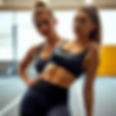 Fitness apparel emphasizing the impact of workout gear on body image