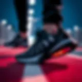 Dynamic design of Under Armor shoes showcasing sleek lines