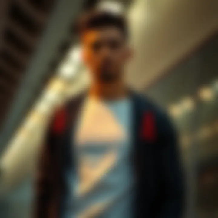 Fashionable Sportwear Pairing Fashionable pairing of under t-shirt with sportswear